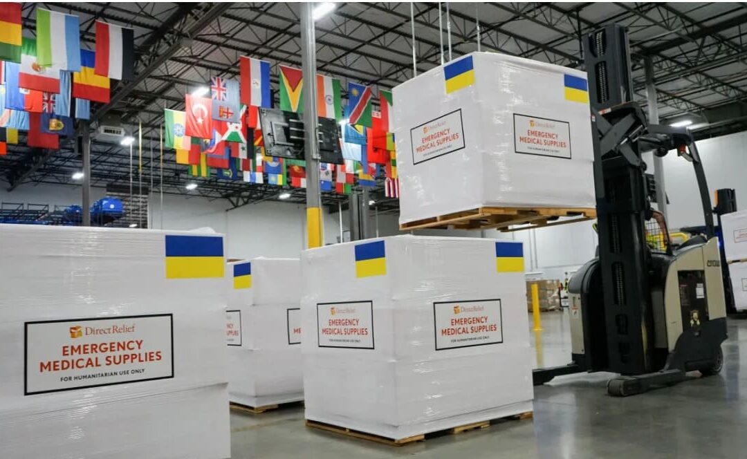 Twelve tons of humanitarian aid for diabetic patients from Direct Relief arrive in Ukraine
