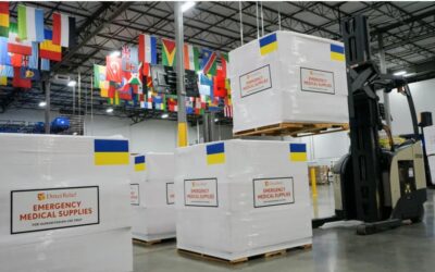 Twelve tons of humanitarian aid for diabetic patients from Direct Relief arrive in Ukraine